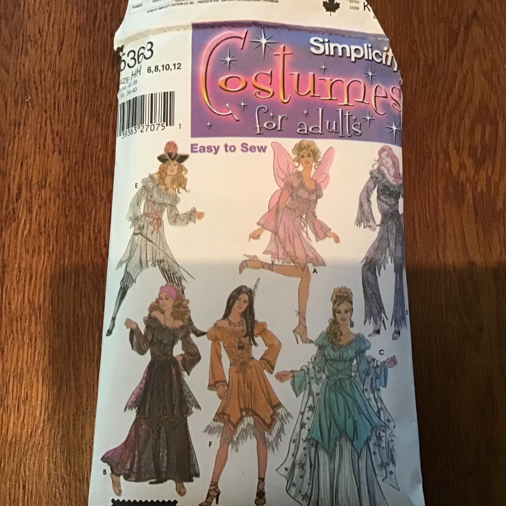 Simplicity Women’s Costume Sewing Pattern Fantasy